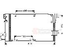 Condensator, climatizare VAN WEZEL 37005251