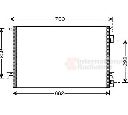 Condensator, climatizare VAN WEZEL 37005397