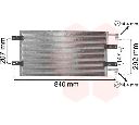 Condensator, climatizare VAN WEZEL 43005314