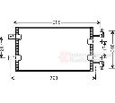 Condensator, climatizare VAN WEZEL 43005451