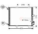 Condensator, climatizare VAN WEZEL 52005088