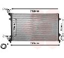 Radiator, racire motor VAN WEZEL 58002205