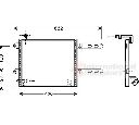 Condensator, climatizare VAN WEZEL 58005178