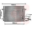 Condensator, climatizare VAN WEZEL 58005211