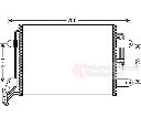 Condensator, climatizare VAN WEZEL 58005291