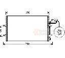 Condensator, climatizare VAN WEZEL 59005140