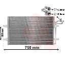 Condensator, climatizare VAN WEZEL 59005149