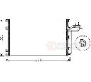 Condensator, climatizare VAN WEZEL 59005150