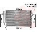 Condensator, climatizare VAN WEZEL 82005087