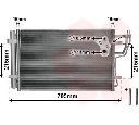 Condensator, climatizare VAN WEZEL 83005102