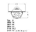 Termostat,lichid racire; termostat,lichid racire WAHLER 3000.90