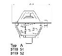 Termostat,lichid racire WAHLER 3118.82D1