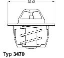 Termostat,lichid racire WAHLER 3470.89D50