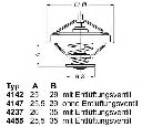 Termostat,lichid racire WAHLER 4237.80D